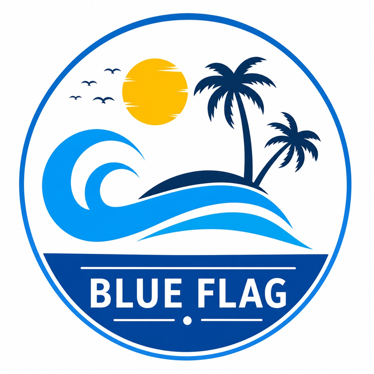 Blue Flag beach icon
